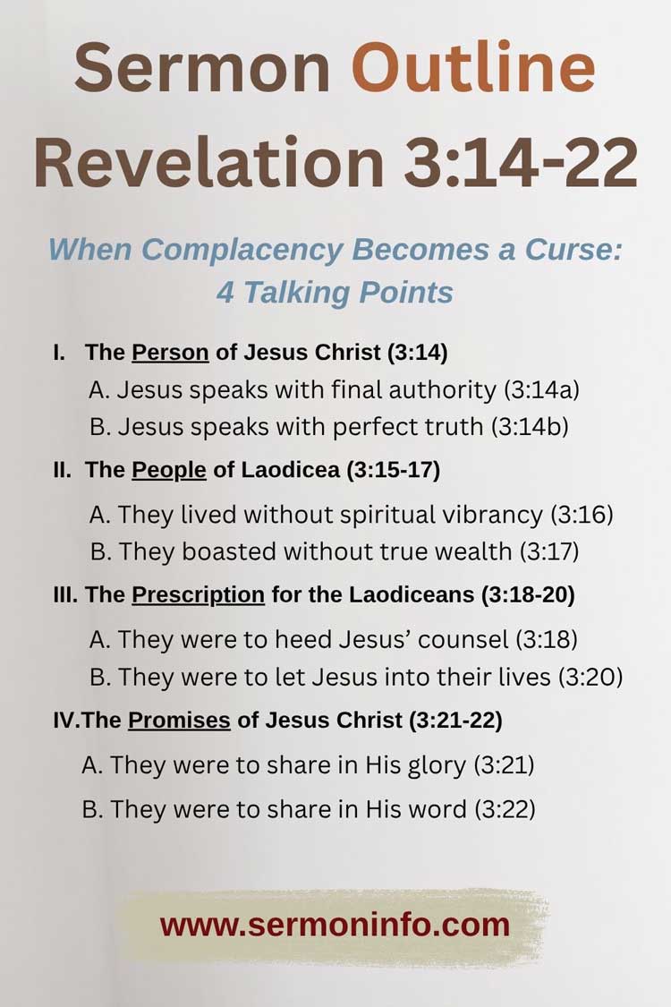 Sermon From Revelation 3:14-22 (Laodicea)