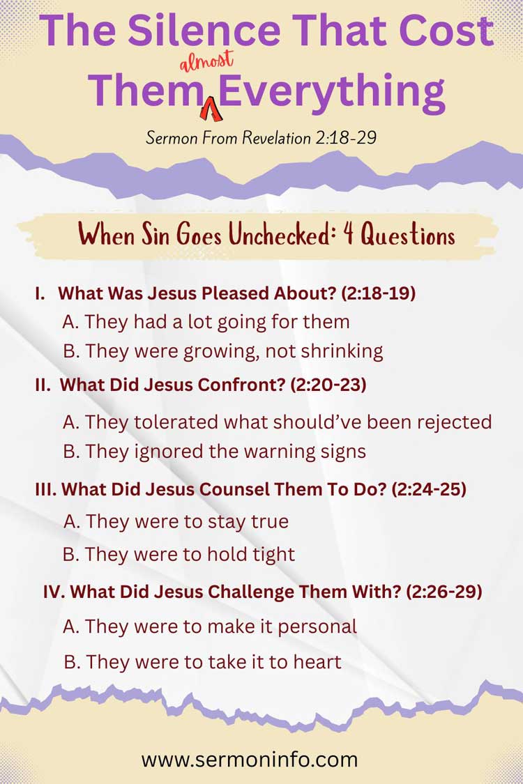 Sermon From Revelation 2:18-29 (Thyatira) Sermon From Revelation 2:18-29 (Thyatira)