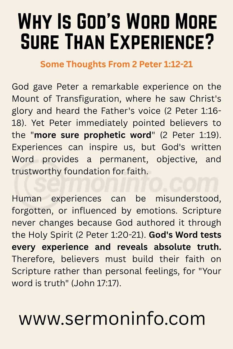 Sermon Outline From 2 Peter 1:12-21 | 3 Reasons God's Word is a Roadmap for Life Sermon Outline From 2 Peter 1:12-21 | 3 Reasons God's Word is a Roadmap for Life