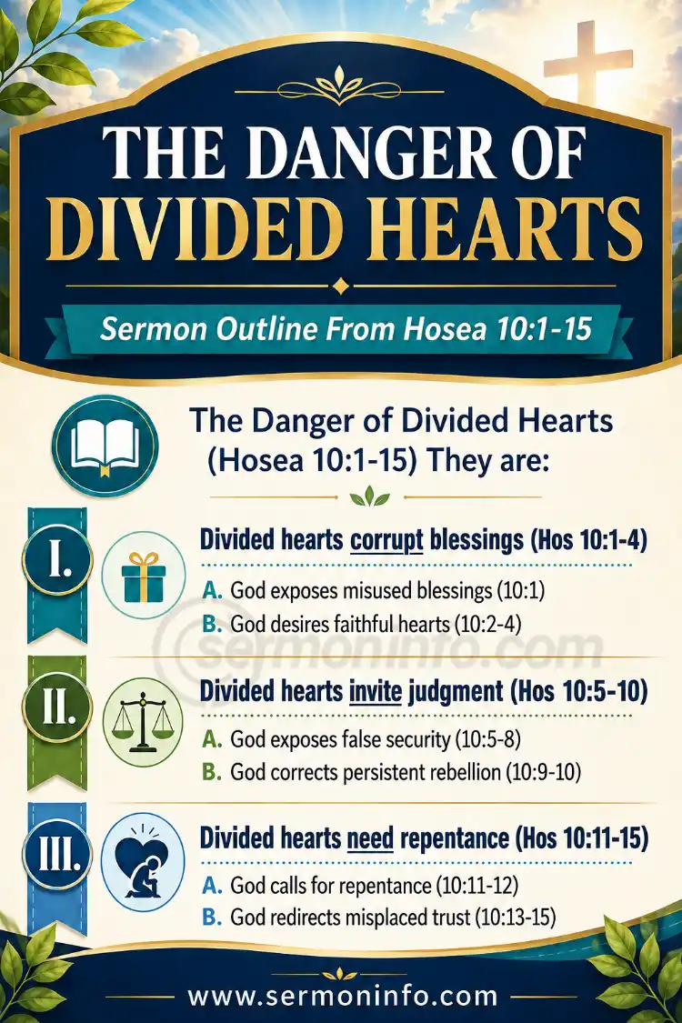 Sermon Outline From Hosea 10:1-15 | The Danger of Divided Hearts Sermon Outline From Hosea 10:1-15 | The Danger of Divided Hearts