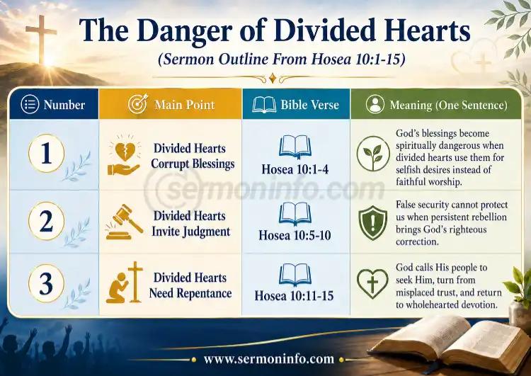 Sermon Outline From Hosea 10:1-15 | The Danger of Divided Hearts Sermon Outline From Hosea 10:1-15 | The Danger of Divided Hearts