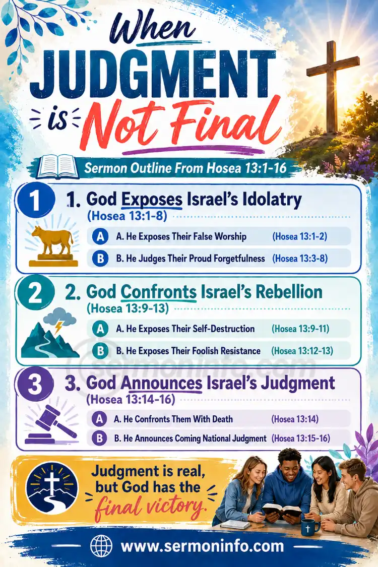 Sermon Outline From Hosea 13:1-16 | When Judgment is Not Final Sermon Outline From Hosea 13:1-16 | When Judgment is Not Final