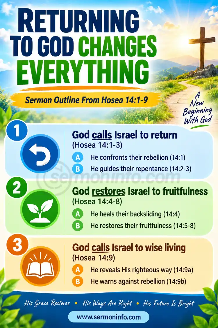 Sermon Outline From Hosea 14:1-9 | Returning To God Changes Everything