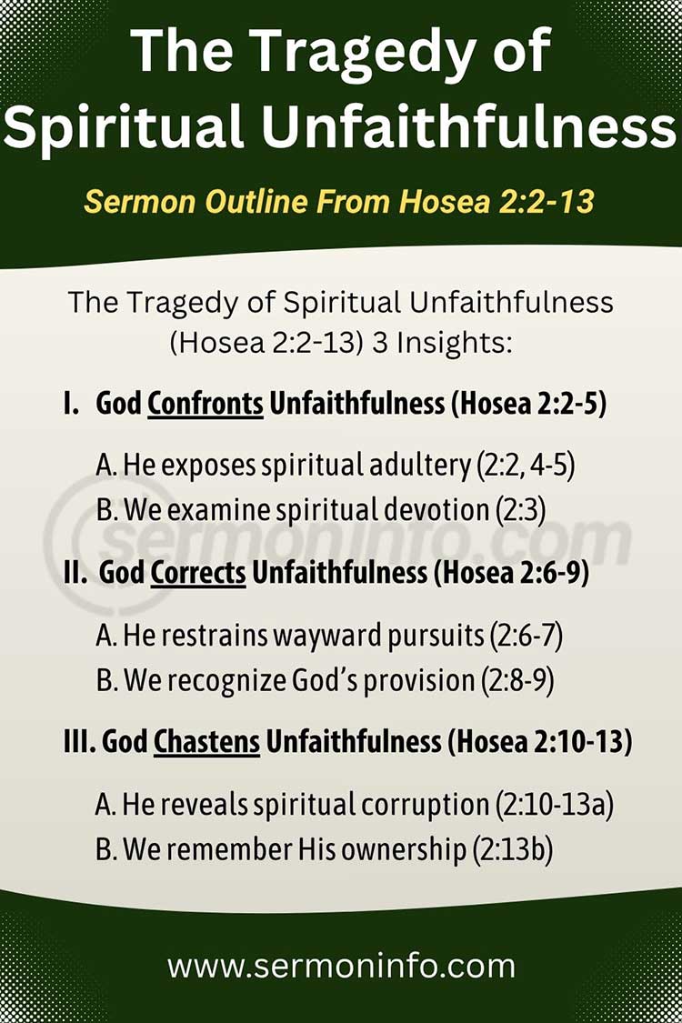 Sermon Outline From Hosea 2:2-13 | The Tragedy of Spiritual Unfaithfulness
