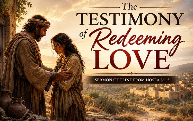 Sermon Outline From Hosea 3:1-5 | The Testimony of Redeeming Love