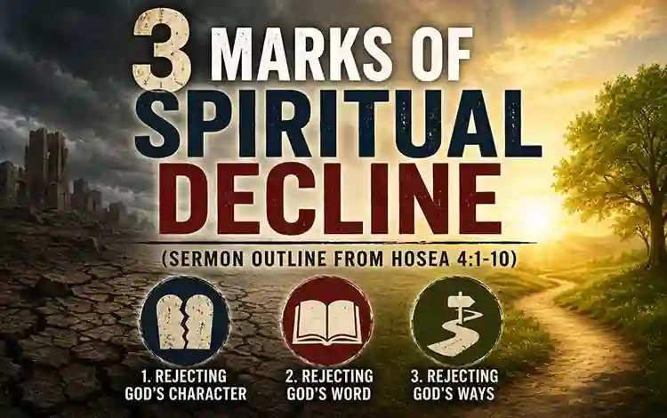 Sermon Outline From Hosea 4:1-10 | 3 Marks of Spiritual Decline