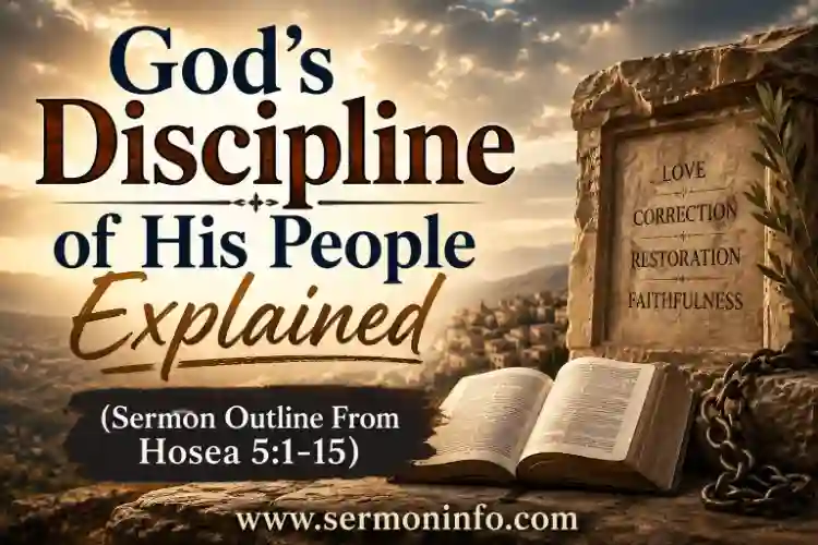 Sermon Outline From Hosea 5:1-15 | God's Discipline of His People Explained Sermon Outline From Hosea 5:1-15 | God's Discipline of His People Explained