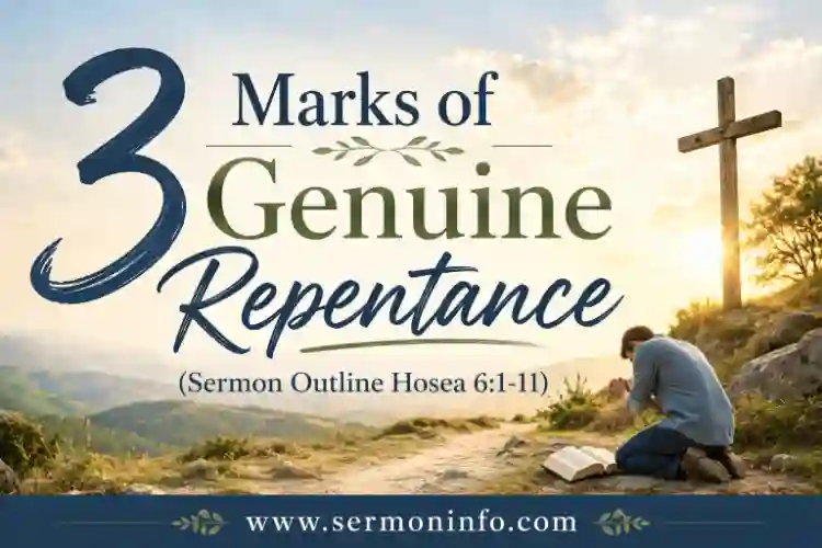 Sermon Outline From Hosea 6:1-11 | 3 Marks of Genuine Repentance