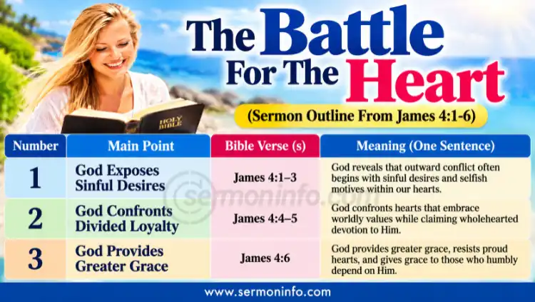 The Battle For The Heart | Sermon Outline From James 4:1-6