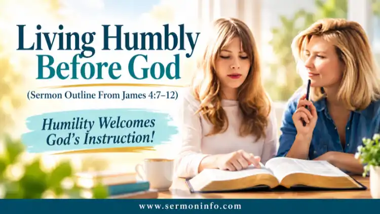 Living Humbly Before God | Sermon Outline From James 4:7-12 Living Humbly Before God | Sermon Outline From James 4:7-12