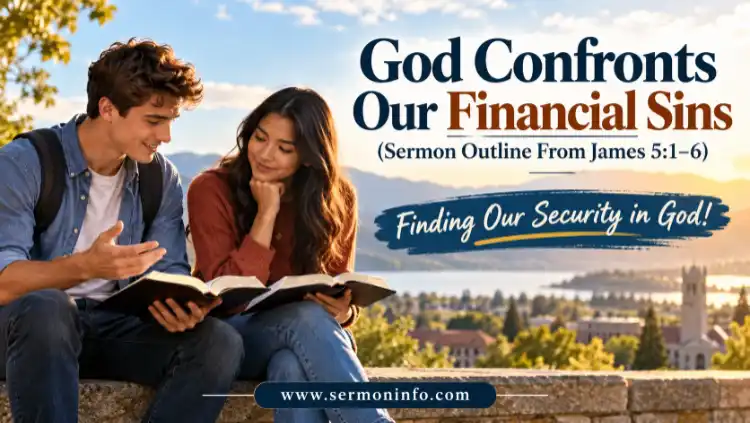 God Confronts Our Financial Sins | Sermon Outline From James 5:1-6 God Confronts Our Financial Sins | Sermon Outline From James 5:1-6