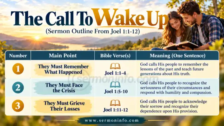 The Call To Wake Up | Sermon Outline From Joel 1:1-12 The Call To Wake Up | Sermon Outline From Joel 1:1-12
