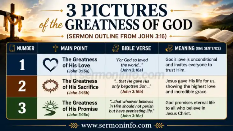 Sermon Outline From John 3:16 Sermon Outline From John 3:16