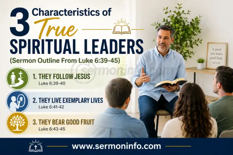 Sermon Outline From Luke 6:39-45 | 3 Characteristics of True Spiritual Leaders Sermon Outline From Luke 6:39-45 | 3 Characteristics of True Spiritual Leaders