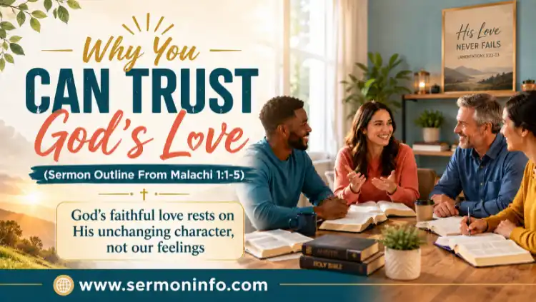 Sermon Outline From Malachi 1:1-5 | Why You Can Trust God's Love Sermon Outline From Malachi 1:1-5 | Why You Can Trust God's Love