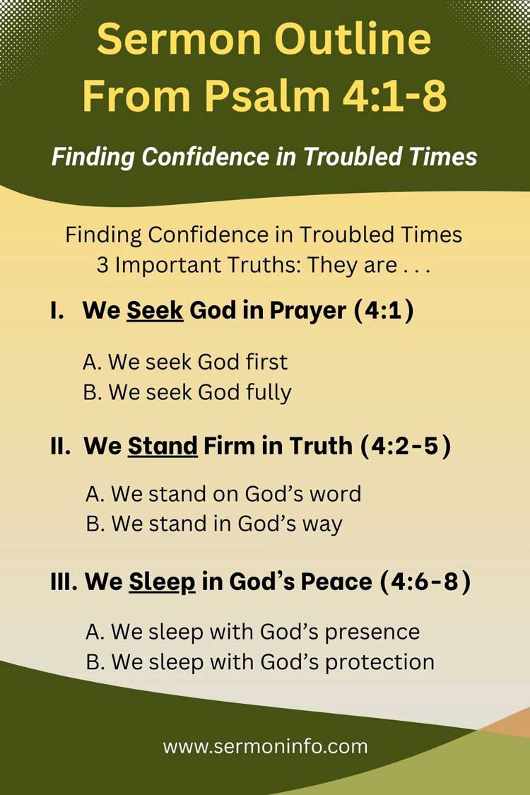 Sermon Outline From Psalm 4:1-8