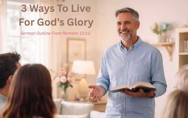 Sermon Outline From Romans 12:1-2 | 3 Ways To Live For God’s Glory Sermon Outline From Romans 12:1-2 | 3 Ways To Live For God’s Glory