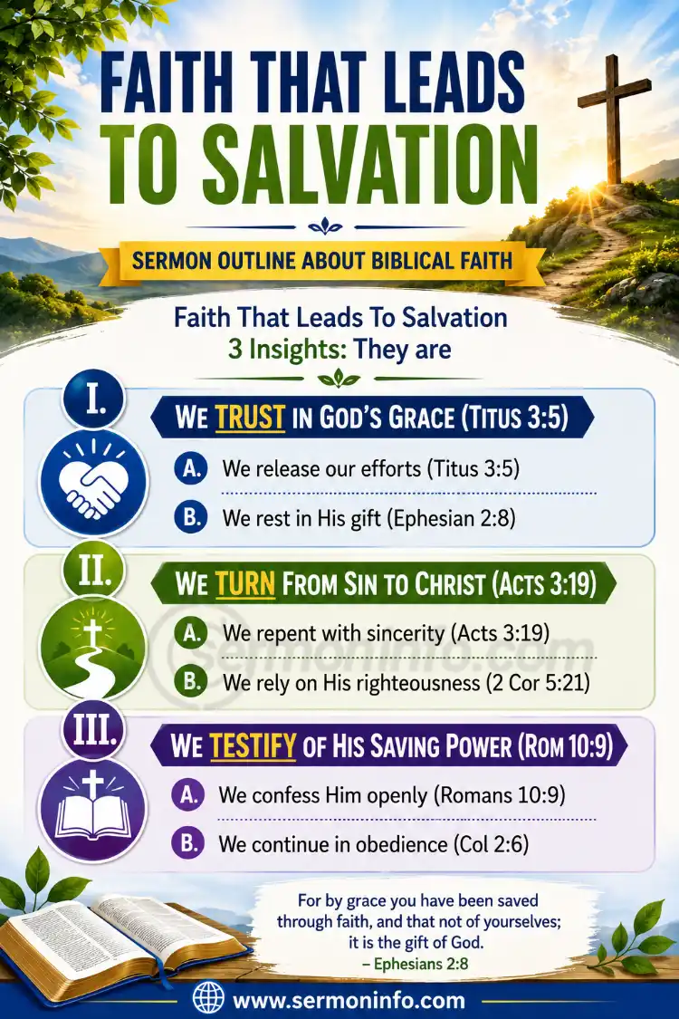 Sermon Outline on Faith That Leads To Salvation