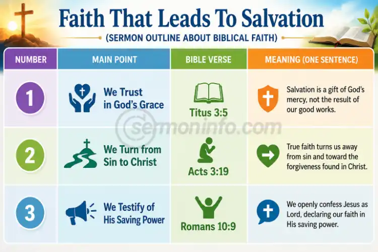 Sermon Outline on Faith That Leads To Salvation