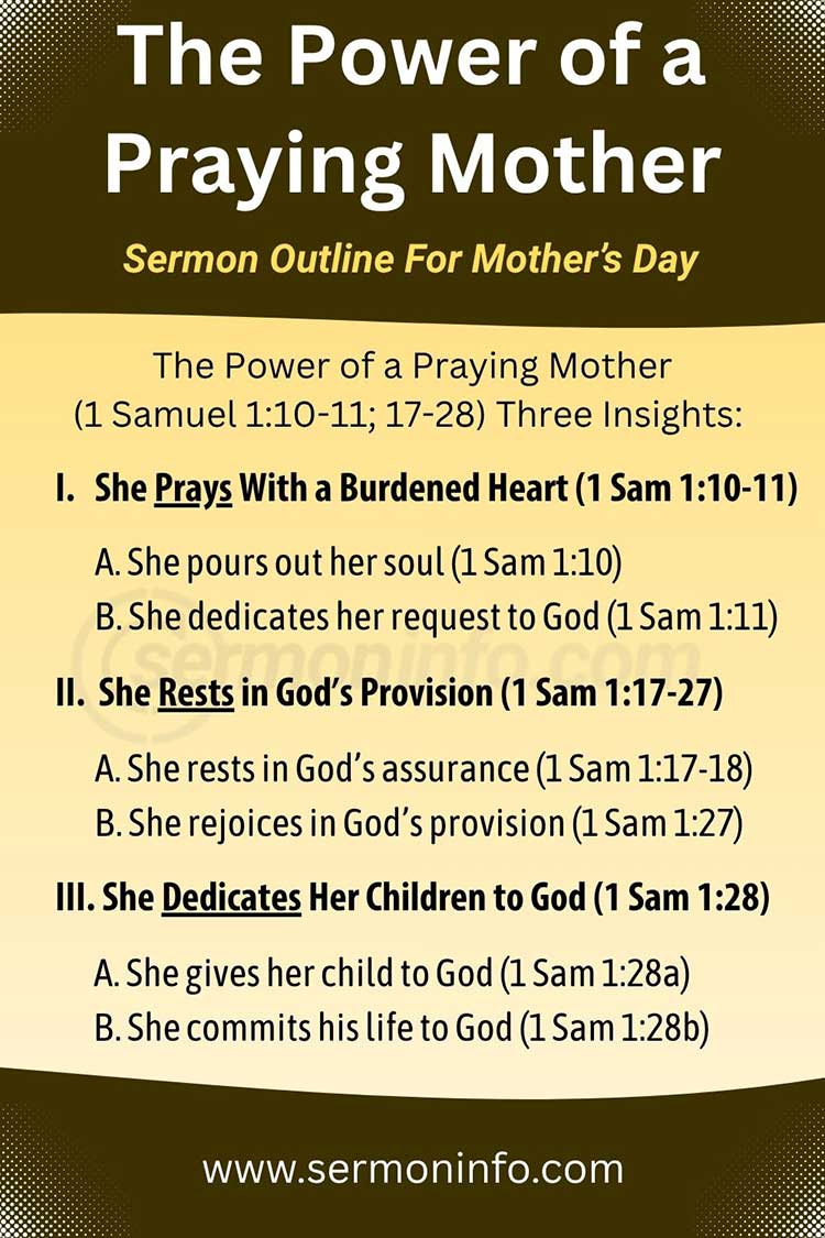 The Power of a Praying Mother | Sermon Outline From 1 Samuel 1:10-28