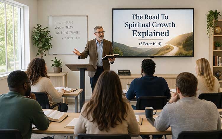 The Road To Spiritual Growth Explained | Sermon Outline From 2 Peter 1:1-4 The Road To Spiritual Growth Explained | Sermon Outline From 2 Peter 1:1-4