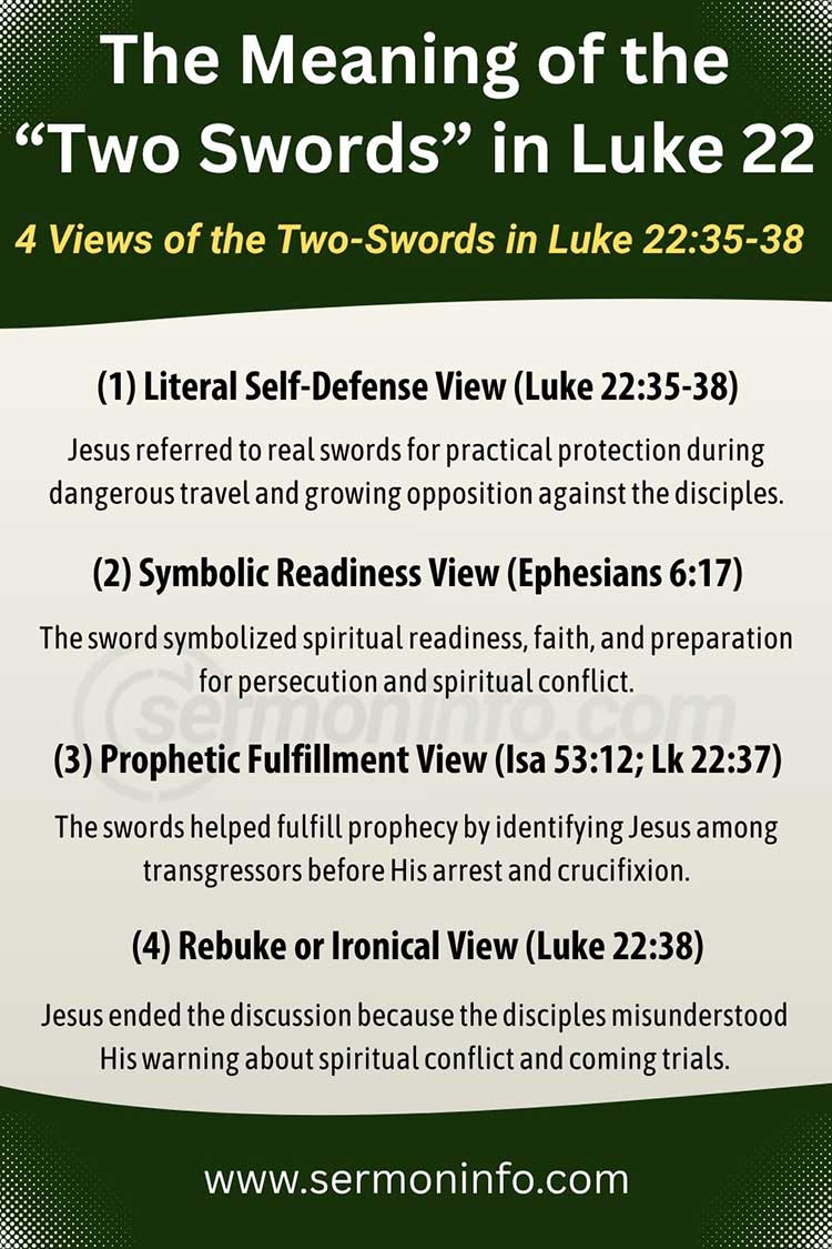 The Meaning of the Two Swords in Luke 22:35-38 The Meaning of the Two Swords in Luke 22:35-38