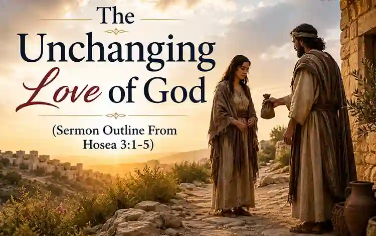 The Unchanging Love of God | Sermon Outline From Hosea 3:1-5