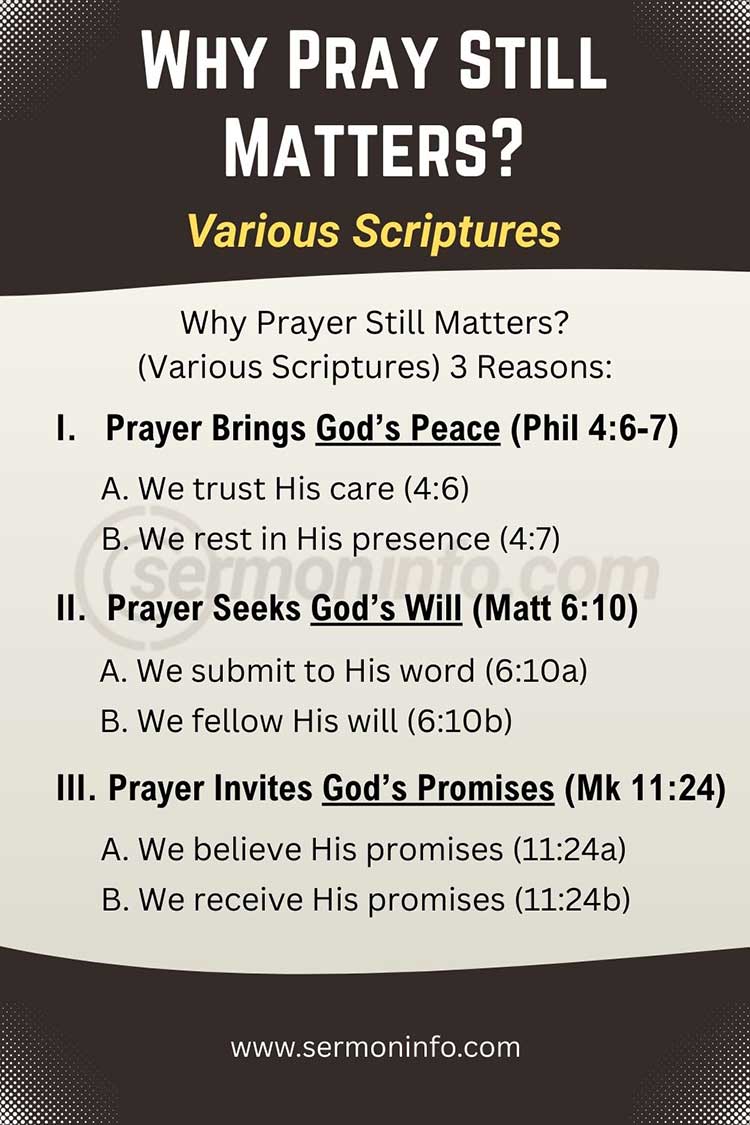 Why Prayer Still Matters? Why Prayer Still Matters?